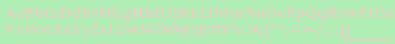 ApolloMtSemiBold Font – Pink Fonts on Green Background