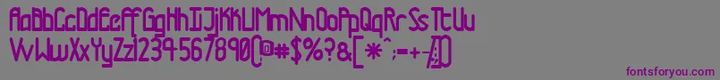 Tmtrn-fontti – violetit fontit harmaalla taustalla