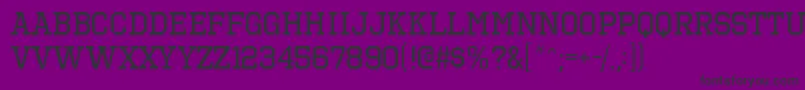 OctinsportsrgRegular Font – Black Fonts on Purple Background