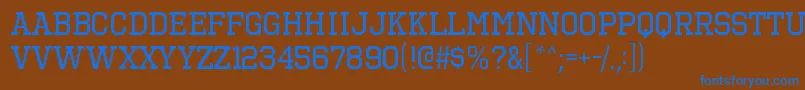 More about OctinsportsrgRegular Font OctinsportsrgRegular Font – Blue Fonts on Brown Background
