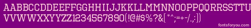 OctinsportsrgRegular Font – Pink Fonts on Purple Background