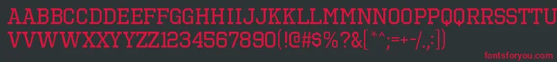 OctinsportsrgRegular Font – Red Fonts on Black Background