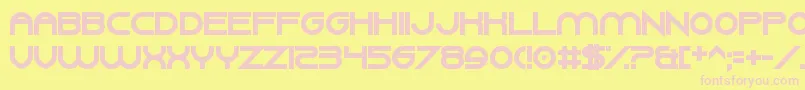 GangWolfikCraze Font – Pink Fonts on Yellow Background