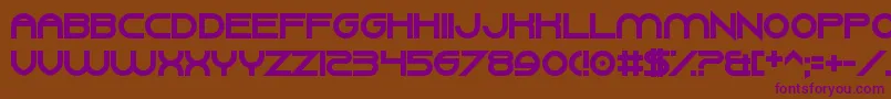 GangWolfikCraze Font – Purple Fonts on Brown Background