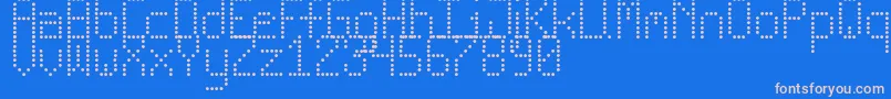 Weitere Informationen zur NewLedBoardTfb-Schriftart NewLedBoardTfb-Schriftart – Rosa Schriften auf blauem Hintergrund