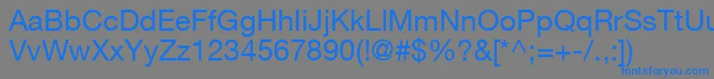 ContextRepriseSsi Font – Blue Fonts on Gray Background