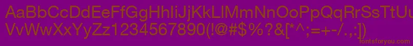 ContextRepriseSsi Font – Brown Fonts on Purple Background