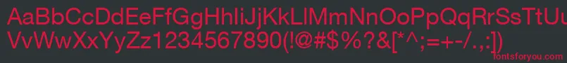 ContextRepriseSsi Font – Red Fonts on Black Background