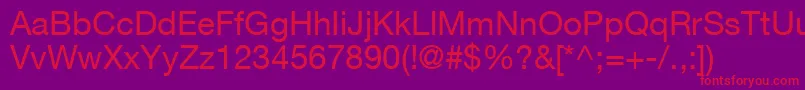 ContextRepriseSsi Font – Red Fonts on Purple Background