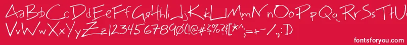 Bigmcn Font – White Fonts on Red Background