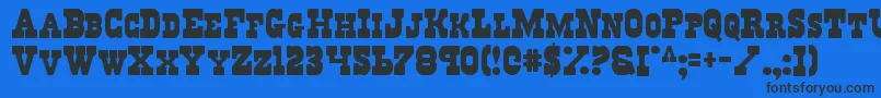 Regv2 Font – Black Fonts on Blue Background