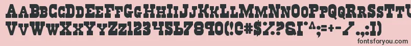 Regv2 Font – Black Fonts on Pink Background