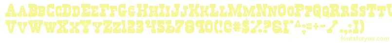 Regv2 Font – Yellow Fonts on White Background