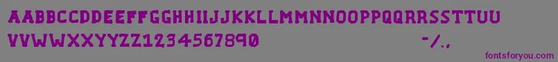 Шрифт F – фиолетовые шрифты на сером фоне