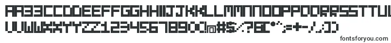 EvilbornTypefaceMac-Schriftart – Bitmap-Schriftarten