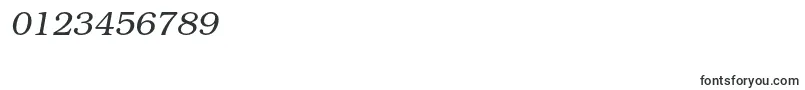 フォントBookmanstdLightitalic – 数字と数値のためのフォント