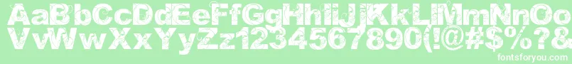 OrialBold Font – White Fonts on Green Background