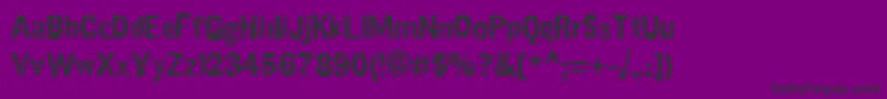 SlawterhouseSwinggang Font – Black Fonts on Purple Background