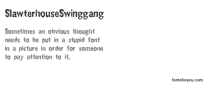 SlawterhouseSwinggang Font