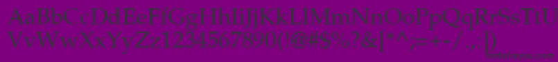 fuente PalatinoRoman – Fuentes Negras Sobre Fondo Morado