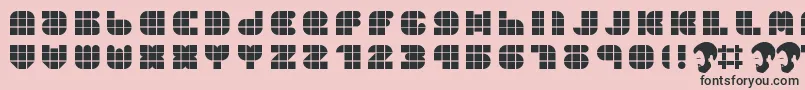 OpnDunpeelHeat Font – Black Fonts on Pink Background