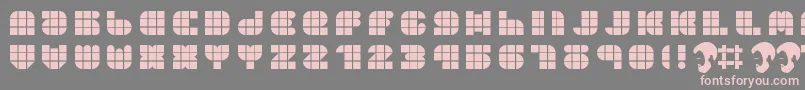 OpnDunpeelHeat Font – Pink Fonts on Gray Background