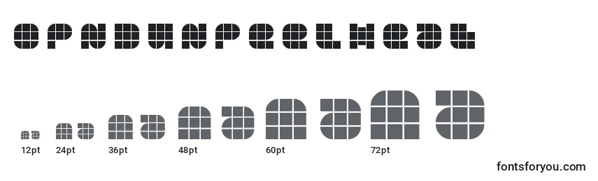 OpnDunpeelHeat Font Sizes