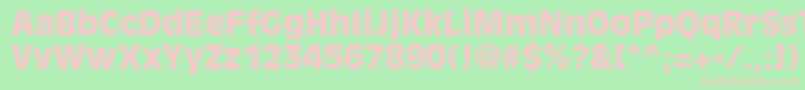 AntiqueolivestdBlack Font – Pink Fonts on Green Background