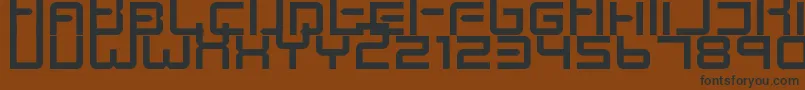 KenneySpace Font – Black Fonts on Brown Background