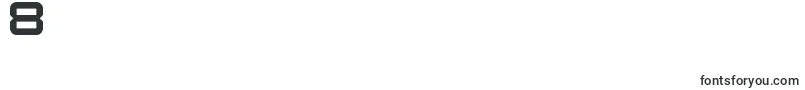 Czcionka KenneySpace – czcionki cyfry 8