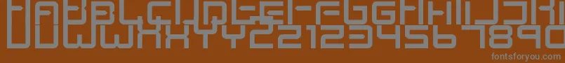 Шрифт KenneySpace – серые шрифты на коричневом фоне