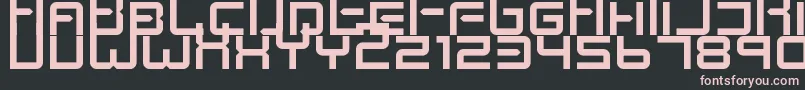 KenneySpace Font – Pink Fonts on Black Background