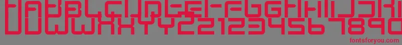 KenneySpace Font – Red Fonts on Gray Background