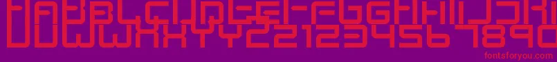 KenneySpace Font – Red Fonts on Purple Background