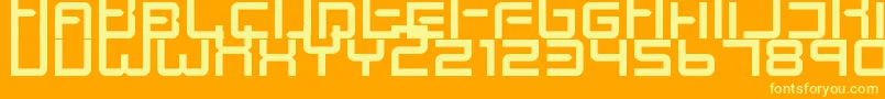 fuente KenneySpace – Fuentes Amarillas Sobre Fondo Naranja