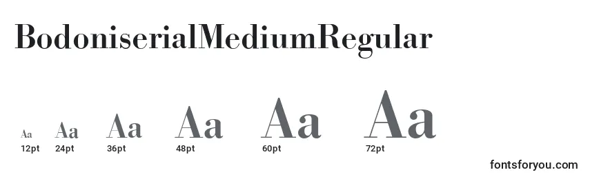 BodoniserialMediumRegular Font Sizes