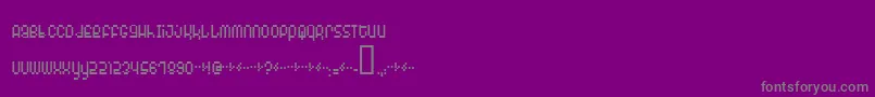 Monophon-Schriftart – Graue Schriften auf violettem Hintergrund