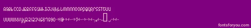 Monophon Font – Pink Fonts on Purple Background