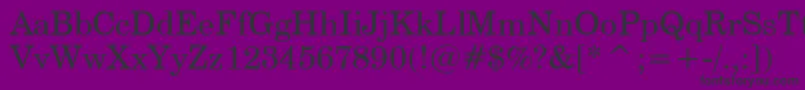 CenturySchoolbookBt Font – Black Fonts on Purple Background