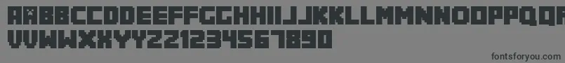 Minecrafter.Reg Font – Black Fonts on Gray Background