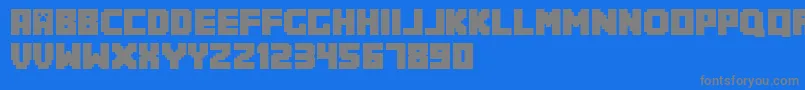 Minecrafter.Reg Font – Gray Fonts on Blue Background