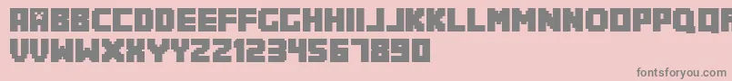 Minecrafter.Reg Font – Gray Fonts on Pink Background