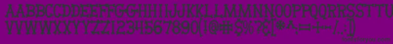 Bikerbones Font – Black Fonts on Purple Background