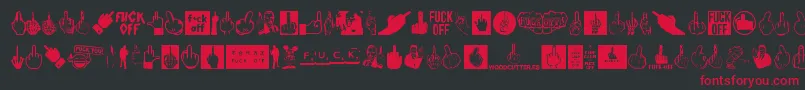 FuckOff Font – Red Fonts on Black Background