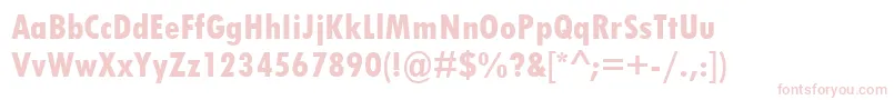 TwCenMtCondensedExtraBold Font – Pink Fonts on White Background