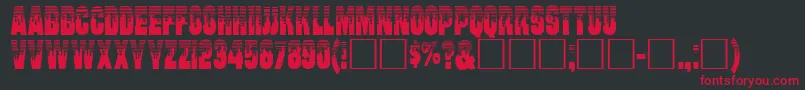 Wilhar Font – Red Fonts on Black Background