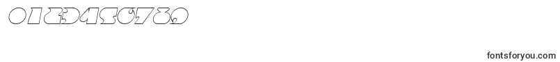 fuente FrenzyoutlineItalic – Fuentes para números