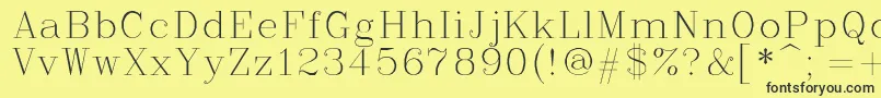 Complex Font – Black Fonts on Yellow Background