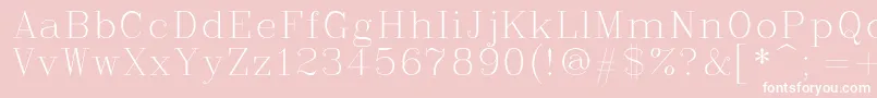 Complex Font – White Fonts on Pink Background