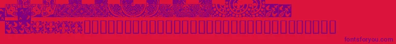 MedievalTilesI Font – Purple Fonts on Red Background